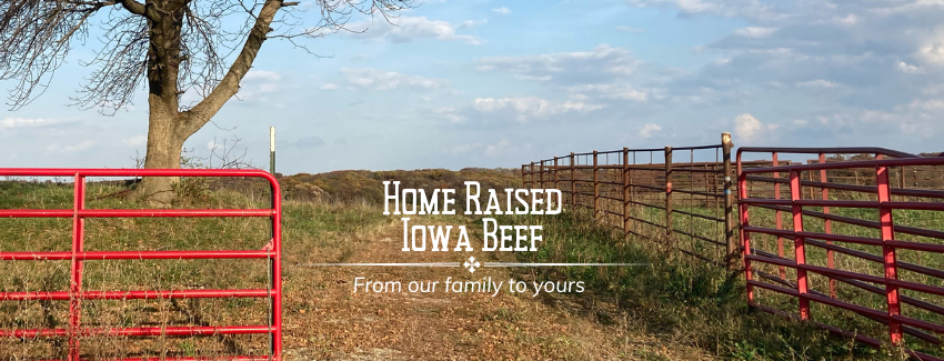 home raised Iowa beef