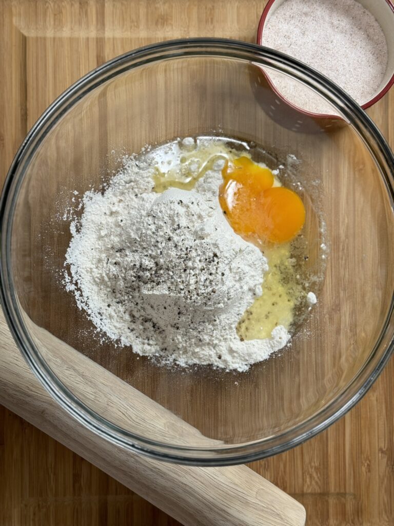 ingredients for homemade egg noodles